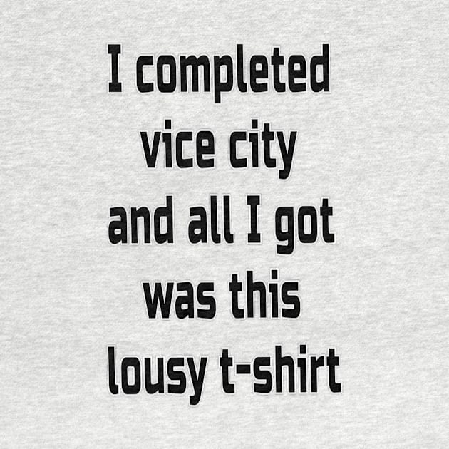 I Completed Vice City by Elvira Khan